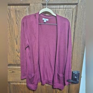 Cranberry Knit Cardigan